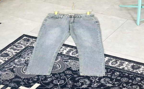 

luxury designer jeans high street pa letter printing washed jeans ins super fire mens womens couple casual trousers fashion straig9430937, Blue