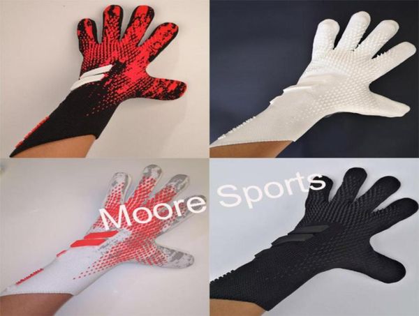 

men goalkeeper gloves thick latex football without finger protection keeper gloves goalie training gloves30943271210525, Black