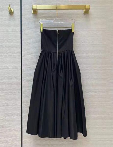 

women fashion dress strapless spring outwears for lady slim dresses with zipper adjust evening club dress fluffy skirts6432680, Black;gray