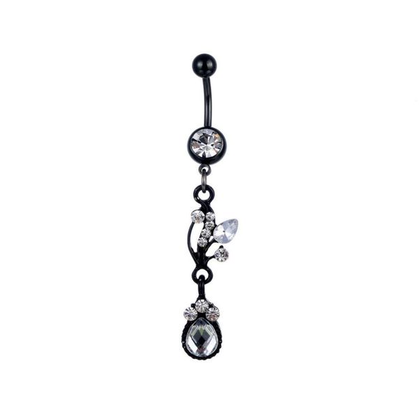 

d0799 belly navel button ring01234567891011121334702890123212305, Silver