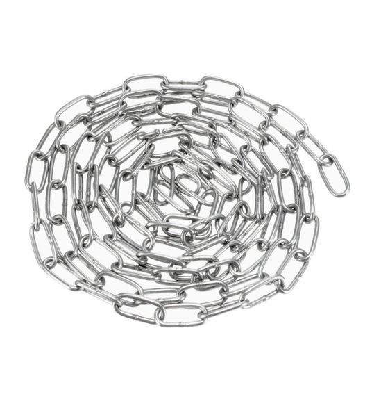 

304 stainless steel chain pet dog chain clothes swing traction lifting chain 2mm thick 2m length2593044