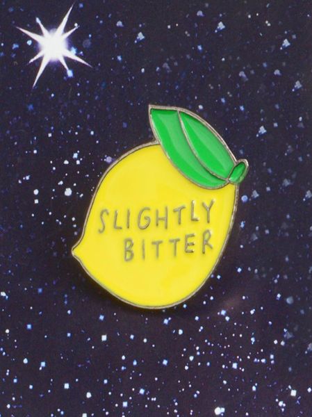

cute small funny fruit slightly bitter lemon enamel brooches pins for women christmas demin shirt decor brooch pin metal kawaii7279568, Gray