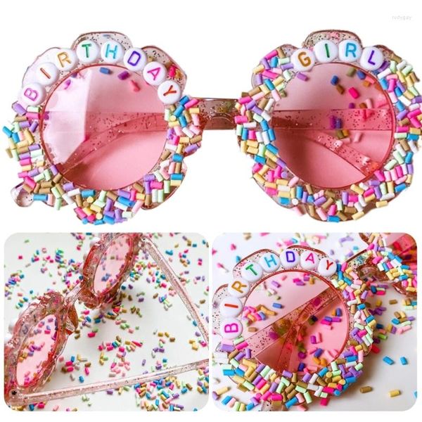 

sunglasses colorful birtdhayparty glasses girls flower candy438, White;black
