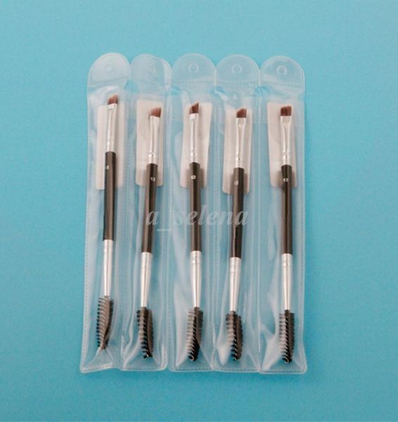 

makeup eye brow eyebrow brush 12 synthetic duo make up double head brushes7687510