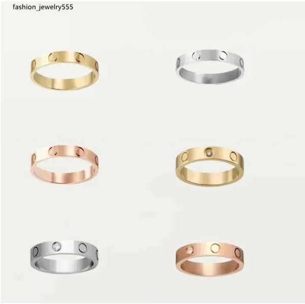 

band rings designer love screw ring men's and women's ring classic luxury titanium steel alloy material never fade non allergic -, Silver
