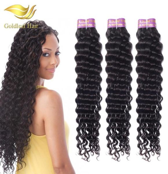 

whole peruvian deep wave 1 bundle peruvian human hair brazilian indian malaysian mogolian hair weaves virgin hair bundle63508267888150, Black