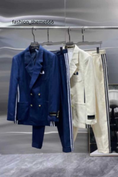 

2023 designer mens suits blazers luxury suits clothes classical letter print coats men cooperation coat slim fit casual western-style trouse, White;black