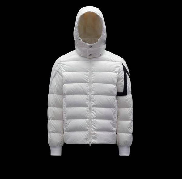 

designer mens shiny purffer jackets parkas black coats hooded quality casual doudoune homme feather outwear double zipper padded jacket down
