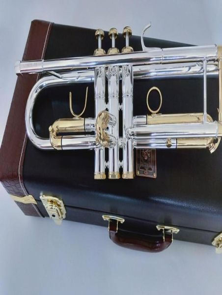 

new bach trumpet quality lt180s72 trumpet b flat silver plated professional musical instruments gift21603467900476