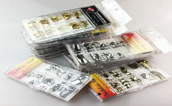 

pedicure toenail tips 12 box 100pcs golden silver zebra metallic shiny electroplated false toenails manicure acrylic toe fake nail3643981, Red;gold