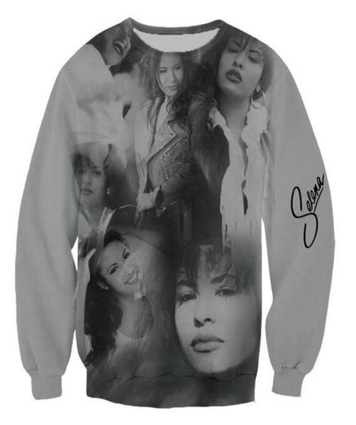 

fashion menswomans selena quintanilla siger funny 3d printing sweatshirt outfits hoodies plus size aa0558044908, Black