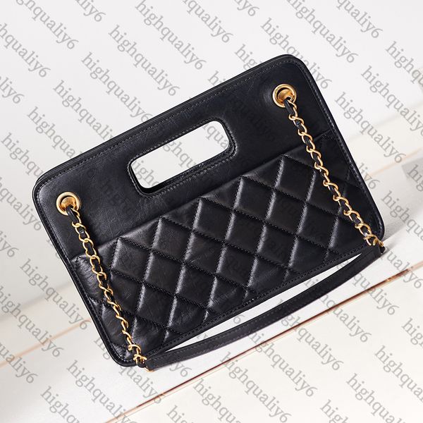 

designer small shopping bag 26cm luxury underarm bag cc10a mirror quality luxury shoulder bag calfskin chain bag exquisite packaging