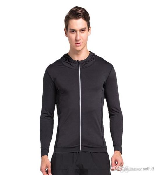 

autumn and winter outdoor sports men longsleeved cardigan fast dry tight compression sports training clothess8104449