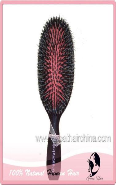 

fashion professional boar bristle hair brushcomb 1pc16981305434259, Silver