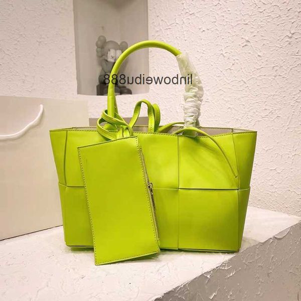

aa designer women arcos intreccio weave tote bag italy brand leather handbags lady large capacity basket totes handbag coin purse luxury bag