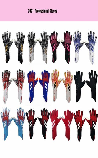 

2021 new size 8 9 10 professional goalkeeper soccer goalie gloves football antislip gloves sports gloves9735483, Black