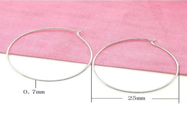 

20pcslot 925 sterling silver hoop huggie earrings jewelry findings components for diy craft gift wp12670349564980341, Golden;silver