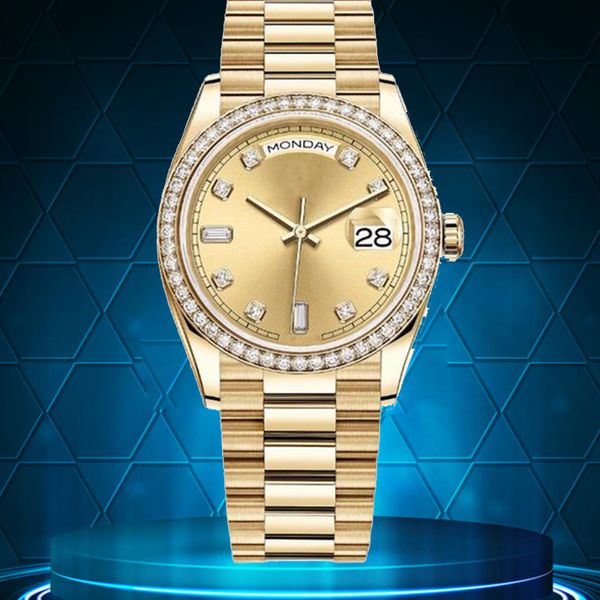 

mens watch womens watches classic 41mm automatic movement double calendar 904l stainless steel rose gold bracelet sapphire glass luminous co, Slivery;brown