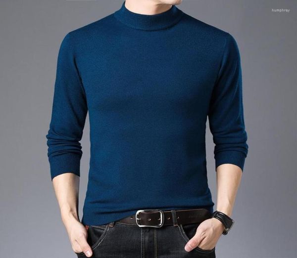 

men039s sweaters 2022 autumn winter men thicken half turtleneck men39s solid knitted warm pullovers9035373, White;black