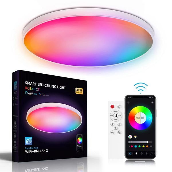 

intelligent ceiling light/bedroom remote dimming 30w48w ceiling light