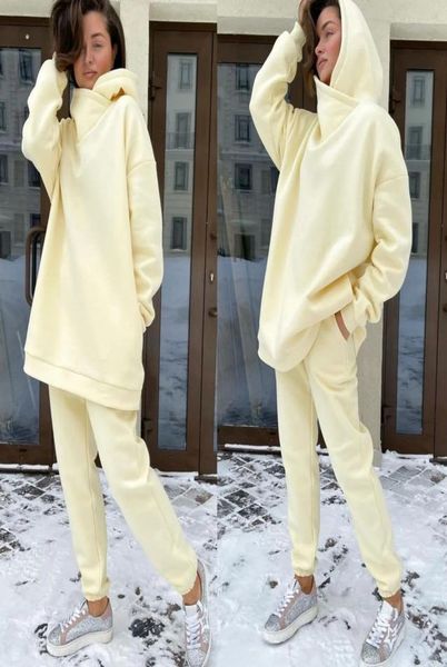 

5 colors womens two piece pants twopiece hoodie suit jumpsuit long sleeve tracksuit fall women outfits matching sets2034413, White
