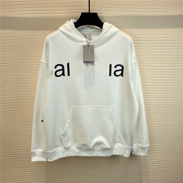 

fashion men hoodie sweatshirt 2023 balishjisy luxury design men's and women's pullovers loose long sleeve letter logo casual stude, Black