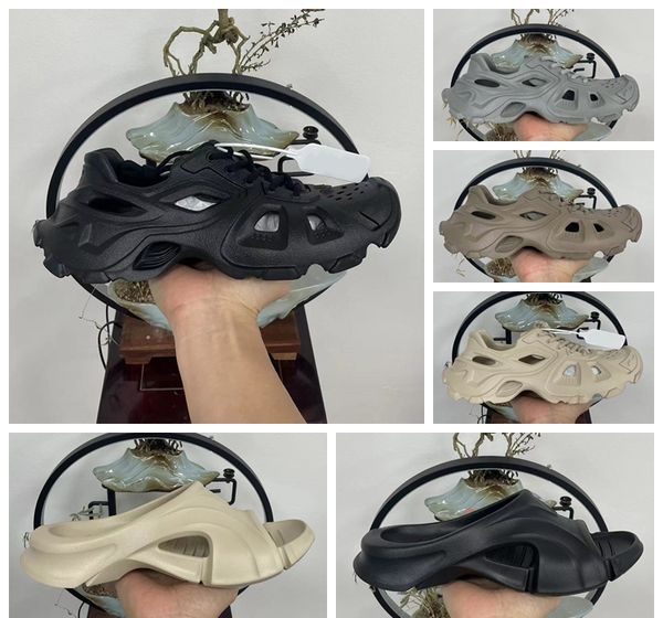 

mold pool chunky slides slippers sandales for men designer pantoufles designers mens womens flat scuffs moccasins fashion beach slippers 36-, Black