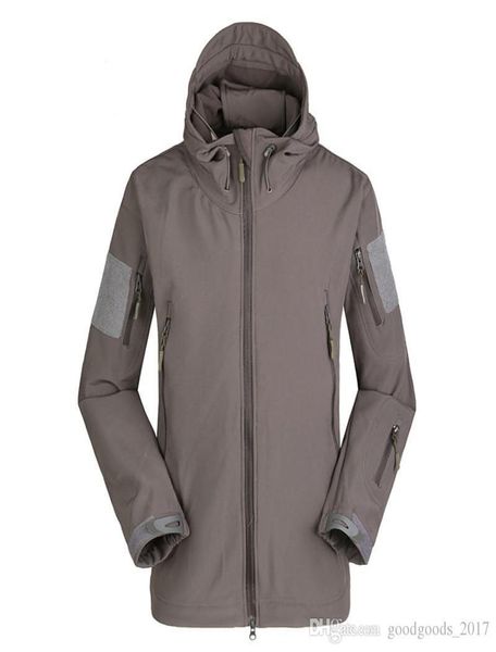 

esdy tactical jackets desert outdoor tactical softshell jacket black khaki hiking camping travel jackets sports warm jacket6953529, Blue;black