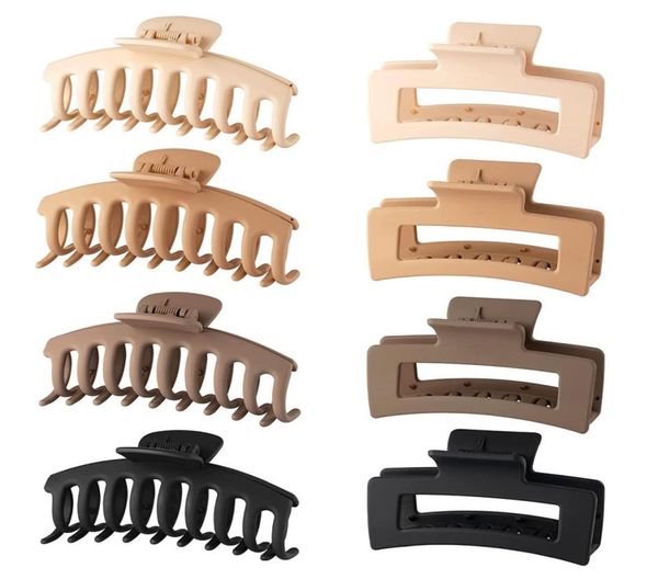 

hair claw clips 4 inch nonslip large crab hairpins for women thin hair accessories barrette girls gifts2426251, Golden;silver