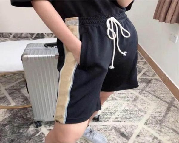 

2021 mens shorts summer casual cotton fashion men short elastic waistband bermuda beachshort5839967, White;black