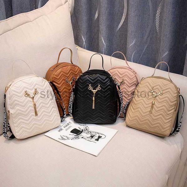 

backpack style women's bag 2023 new wave embroidered tassel decorative ribbon backpack casual one shoulder small bagstylishhandbagsstor