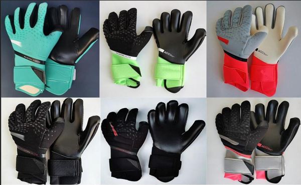

professional goalkeeper gloves without finger protection gk phantom elite latex goal keeper luvas whole5489942, Black