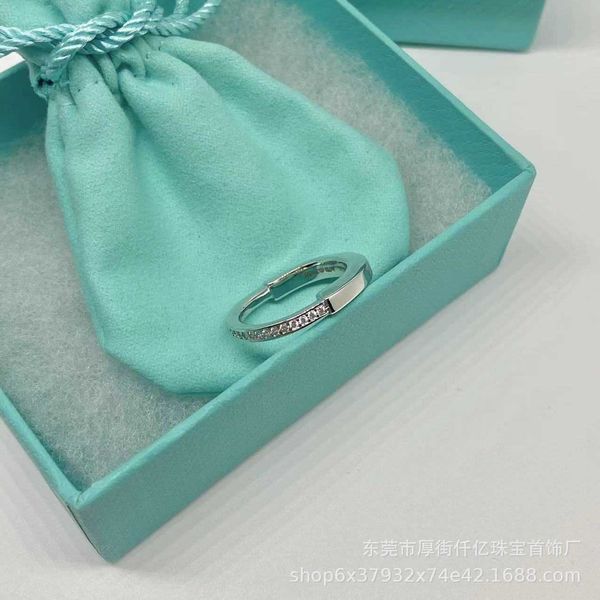 

eller tiffay high edition s925 sterling silver lock headband fashion simple personalized versatile ring