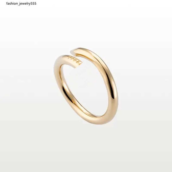 

band rings designer nail ring luxury carti jewelry midi love rings for women titanium steel alloy gold-plated process fashion accessories ne, Silver