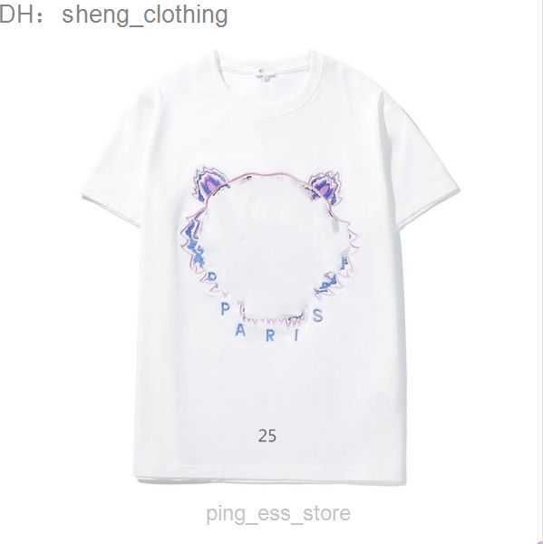 

tshirts men designer mens tees madam summer with tiger and letters hiphop t-shirts asian size s-2xl kenzo knsk, White