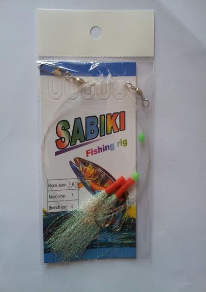 

lure trolling fishing flasherl rigs crytal hair rigs hooks02976027