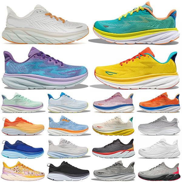 

hoka one clifton 9 cliftons 8 running shoes sports hokas harbor mist black white carbo x2 people designer athletic mens women trainers sneak