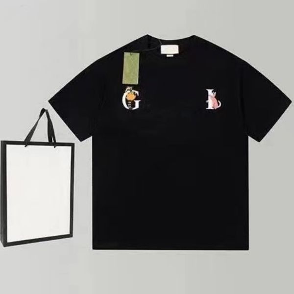 

kids clothes baby t-shirt kid designer t shirt luxury girls boys short sleeve parenting fasion summer cute animal pattern letters black whit, Blue