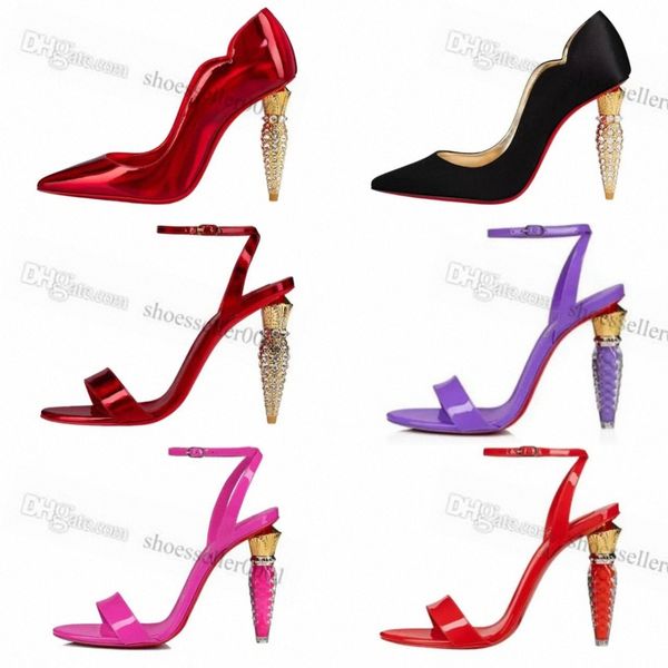 

2023 lipstick shape dress shoes heel shoe ladies red black rose red lipchick woman custom colors thin high heel point toe slim spring shallo