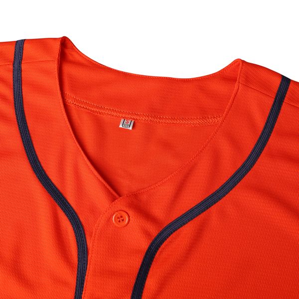 

custom women's blank orange baseball jersey, Blue;black