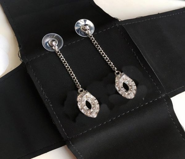 

woman earrings rhinestone earrings for gift charm brass 925 silver pin earrings fashion earring jewelry2556586
