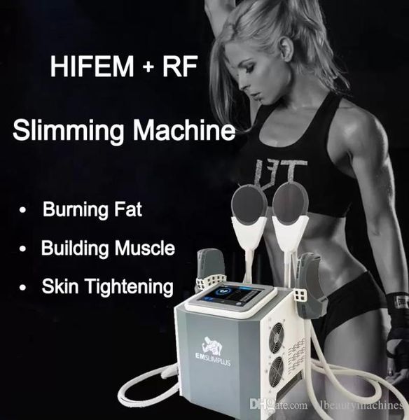 

2022 ce approved emslim hiemt rf skin tightening body slimming machine with 4 handles electromagnetic stimulation building muscle 8851446