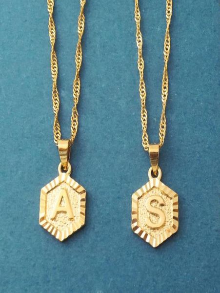 

hip hop alphabet necklace for women men simple letter necklace chain choker bohemian jewelry friend birthday gifts6617479, Silver