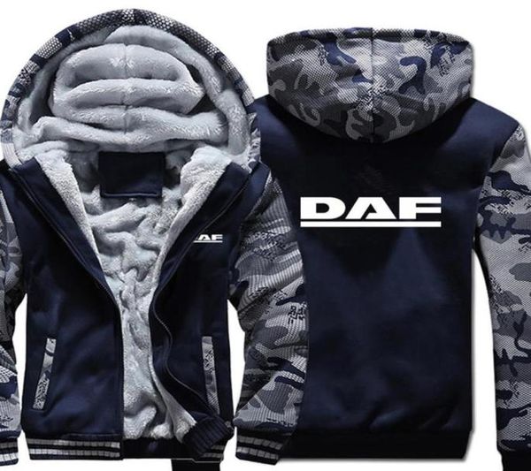 

daf trucks hoodies winter camouflage sleeve jacket men fleece daf sweatshirts272j9071614, Black