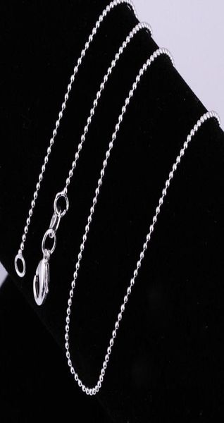 

100pcs lot 925 sterling silver ball bead chains necklace chains jewelry 16303899591