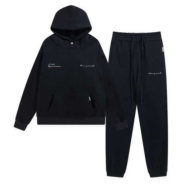 

designer new tracksuit for men women letter printed sportswear two pieces set loose hoodies sweatshirt pants sets hoodie jogging, Gray