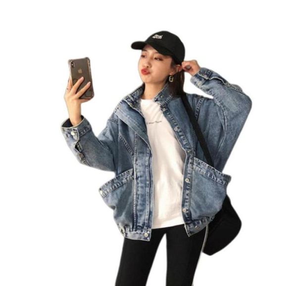 

women039s jackets autumn loose leisure vintage pocket cowboy coat jaket women jacket be chaqueta mujer riverdale plus size 2911286, Black;brown