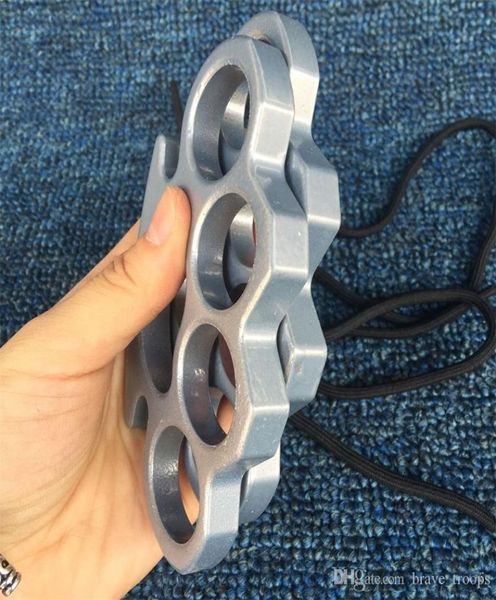 

new gilded thick 13mm steel brass knuckle duster color black plating silver hand tool clutch 4 5qd ww1395482680