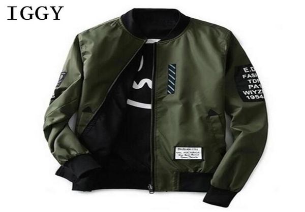

iggy bomber jacket men pilot with patches green both side wear thin pilot bomber jacket men wind breaker 4xl 5xl4051631, Black;brown