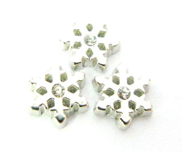 

new design fc062 snowflake floating locket charms 10pcs for floating living locket as gift wholes 6259153, Blue;slivery
